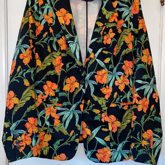 Lane Bryant Floral Jacket Size 14 EUC - Picture 3 of 7